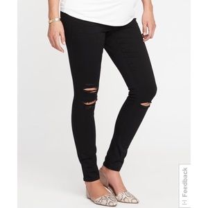 Old Navy Maternity Rockstar skinny jeans